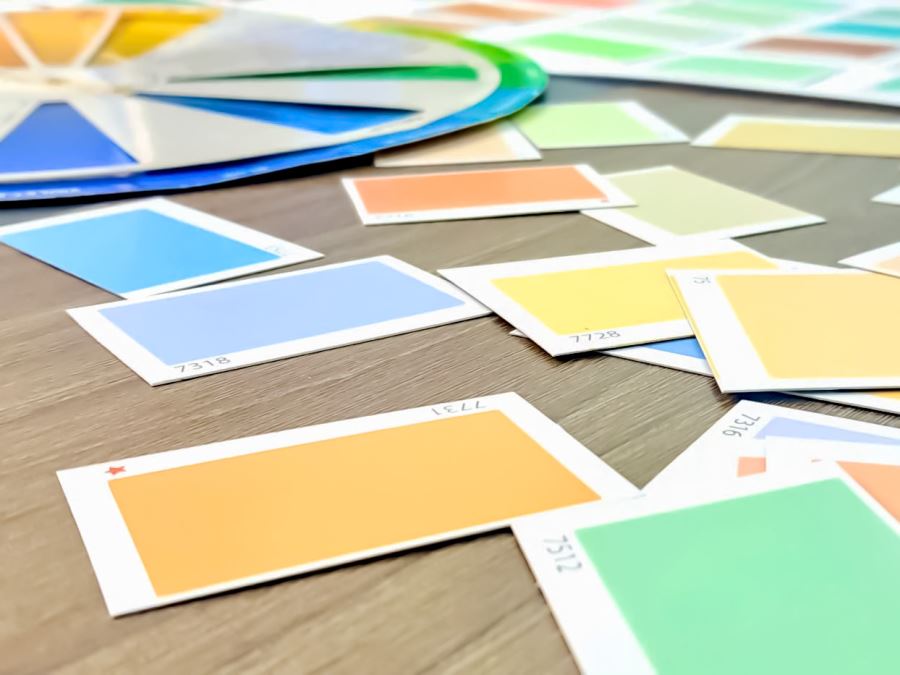 lựa chọn màu sơn thiết kế bảng màu